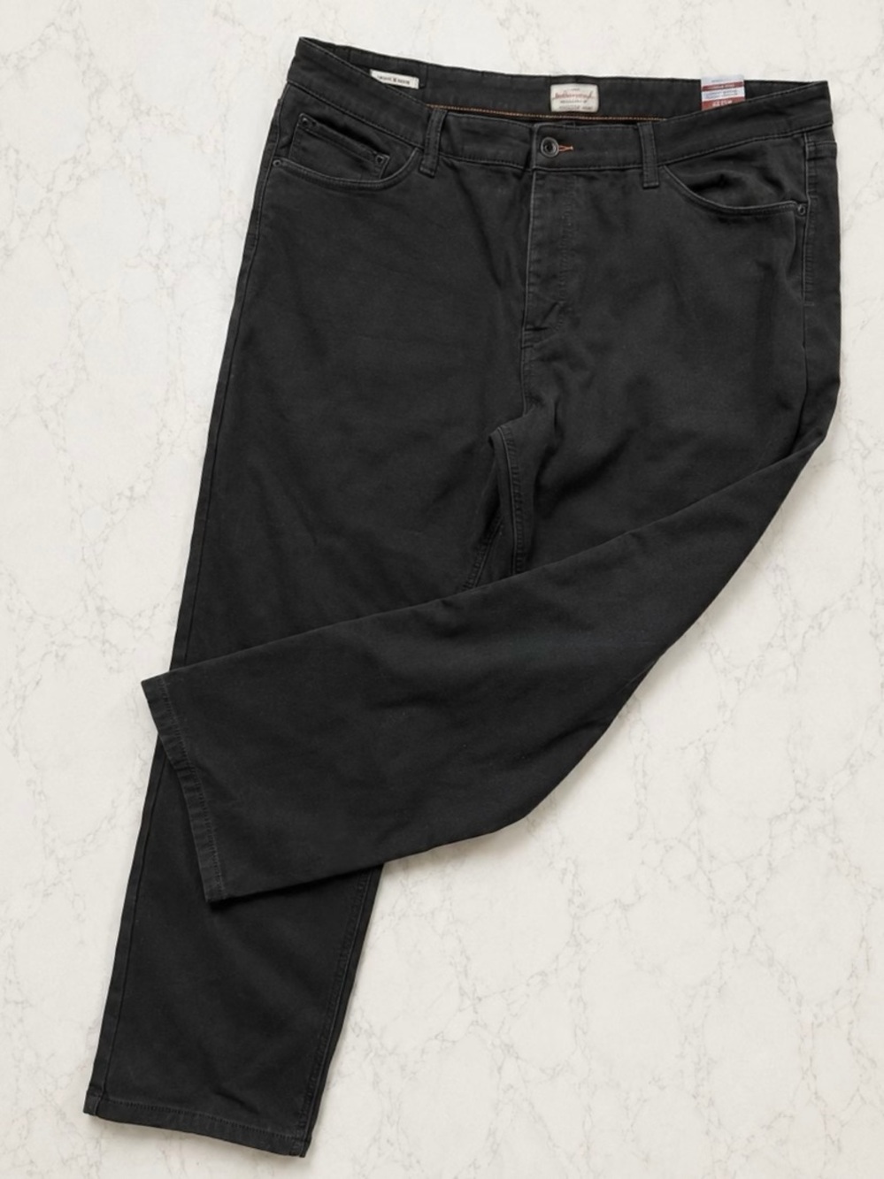 Weatherproof Vintage Men’s Black Everyday Pants/Jeans | Fleece-Lined | 40x30